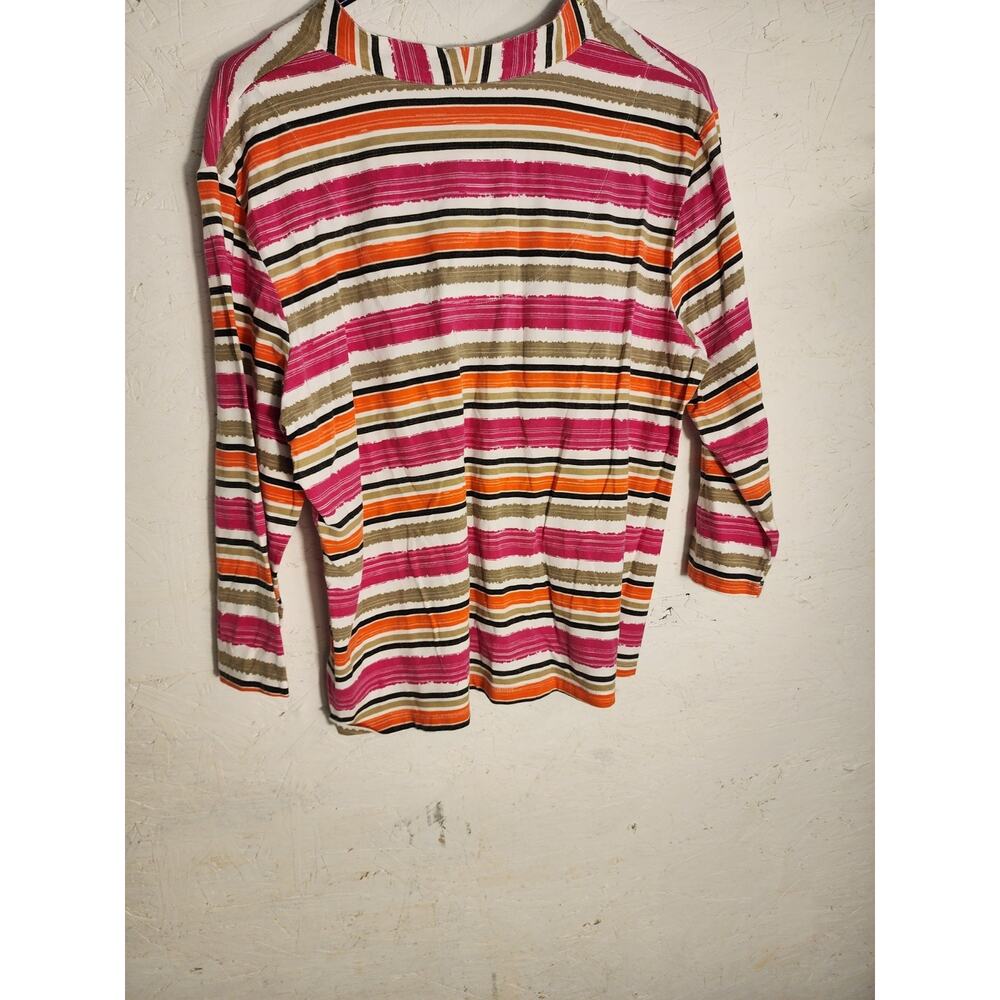 Ruby Rd Abstract Colorful Top XL - Picture 2 of 6